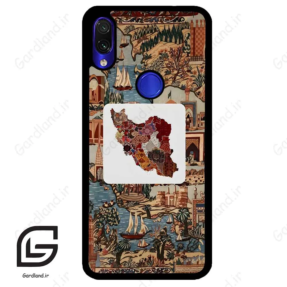 قاب گوشی شیائومی ردمی نوت 7/7پرو (Redmi Note 7 / Note 7 Pro ) طرح نقشه ایران کد 2287