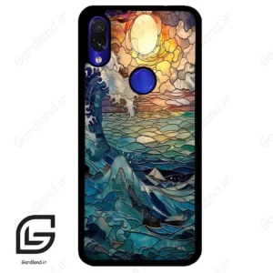 قاب گوشی شیائومی ردمی نوت 7/7پرو (Redmi Note 7 / Note 7 Pro ) طرح موج کد 2413