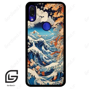 قاب گوشی شیائومی ردمی نوت 7/7پرو (Redmi Note 7 / Note 7 Pro ) طرح موج کد 2418