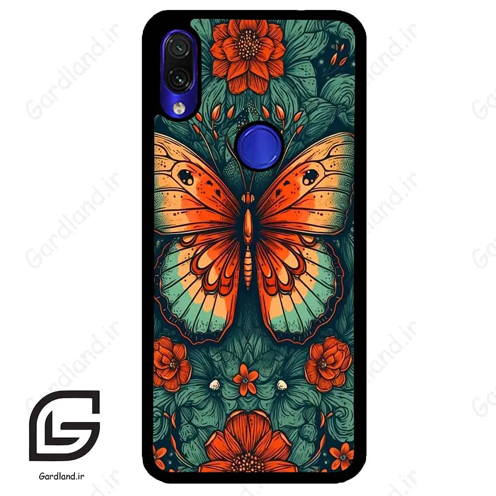 قاب گوشی شیائومی ردمی نوت 7/7پرو (Redmi Note 7 / Note 7 Pro ) طرح پروانه کد 2421