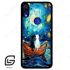 قاب گوشی شیائومی ردمی نوت 7/7پرو (Redmi Note 7 / Note 7 Pro ) طرح گربه کد 2727