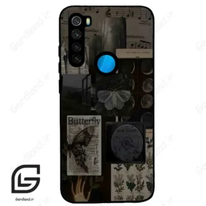 قاب گوشی شیائومی ردمی نوت 8 (Redmi Note 8 ) طرح پروانه کد 2096