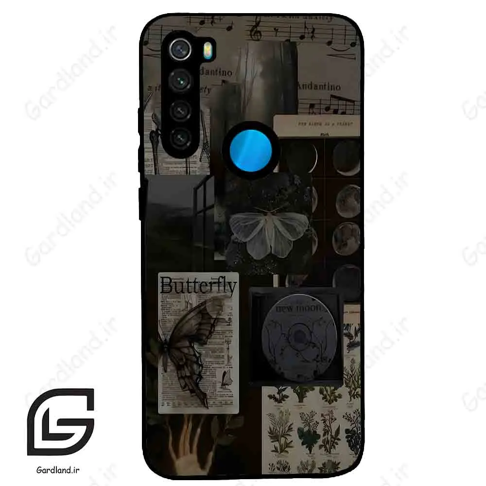 قاب گوشی شیائومی ردمی نوت 8T (Redmi Note 8T ) طرح پروانه کد 2096
