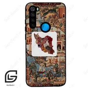 قاب گوشی شیائومی ردمی نوت 8T (Redmi Note 8T ) طرح نقشه ایران کد 2287