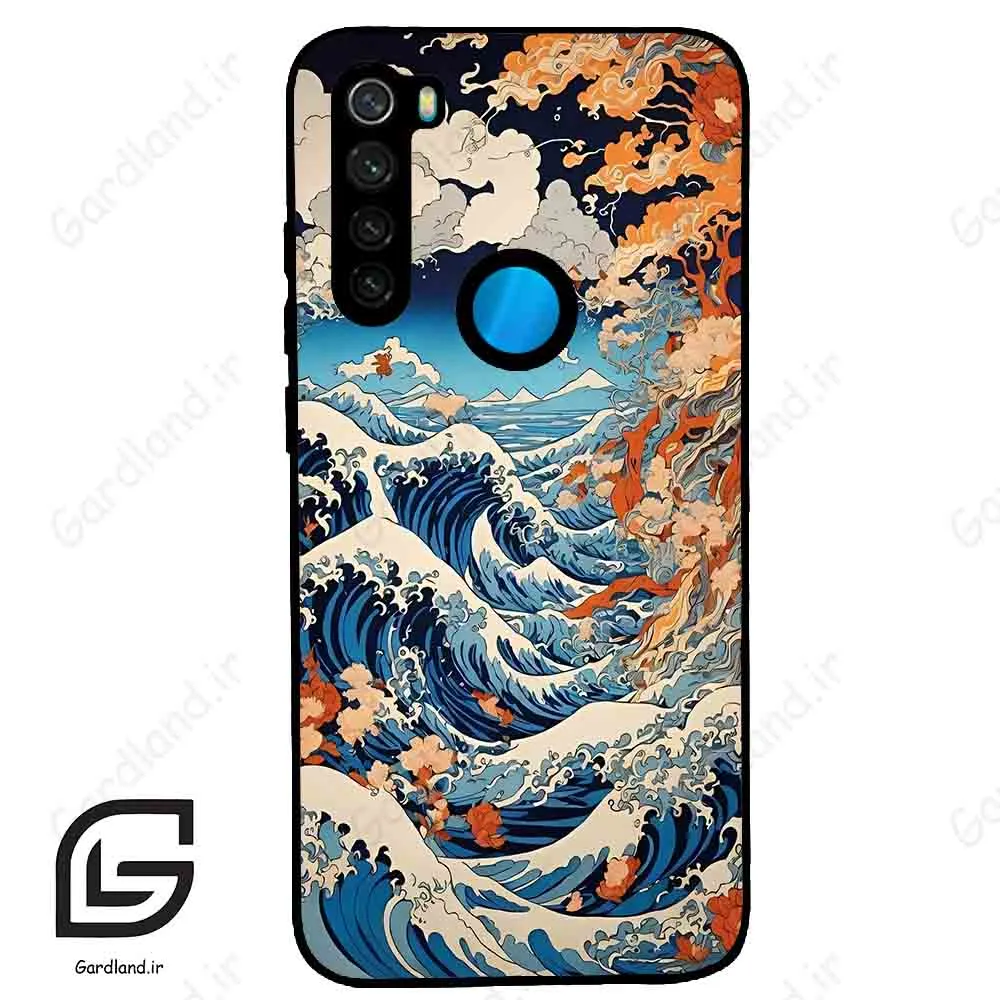 قاب گوشی شیائومی ردمی نوت 8 (Redmi Note 8 ) طرح موج کد 2418