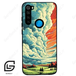 قاب گوشی شیائومی ردمی نوت 8 (Redmi Note 8 ) طرح ابرنگی کد 2491