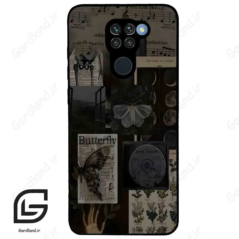 قاب گوشی شیائومی ردمی نوت 9 (Redmi Note 9 ) طرح پروانه کد 2096
