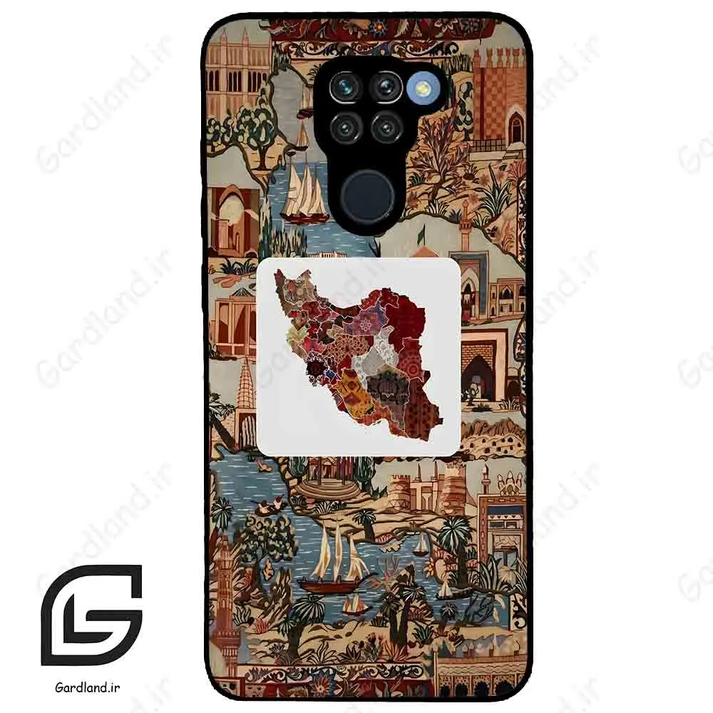 قاب گوشی شیائومی ردمی نوت 9 (Redmi Note 9 ) طرح نقشه ایران کد 2287