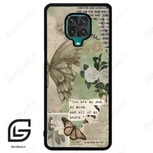 قاب گوشی شیائومی ردمی نوت 9S / 9 Pro (Redmi Note 9S / 9 Pro ) طرح پروانه کد 2244