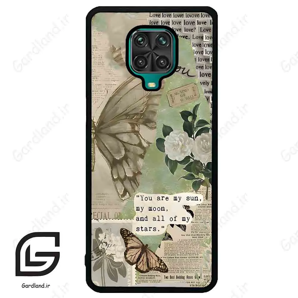 قاب گوشی شیائومی ردمی نوت 9S / 9 Pro (Redmi Note 9S / 9 Pro ) طرح پروانه کد 2244