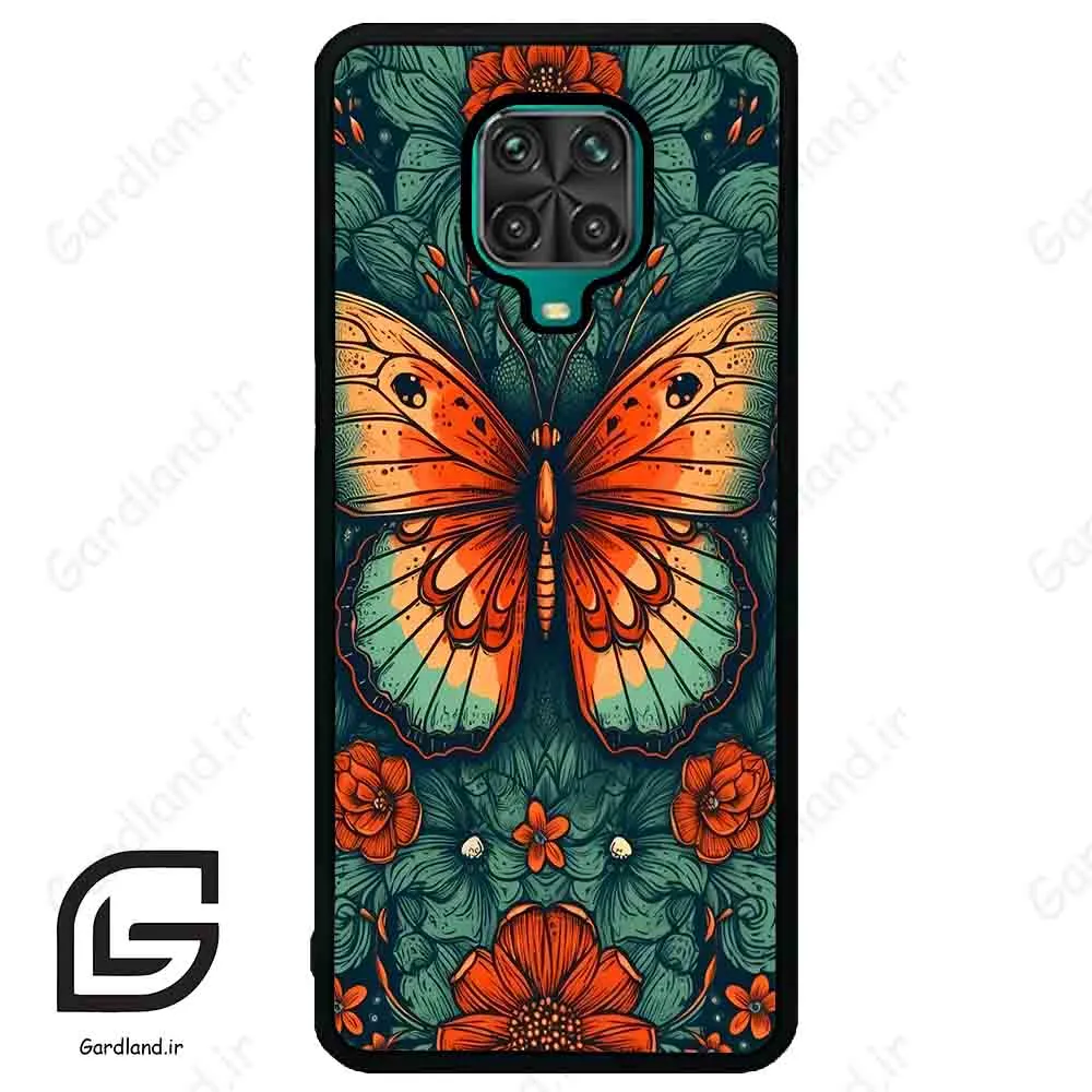 قاب گوشی شیائومی ردمی نوت 9S / 9 Pro (Redmi Note 9S / 9 Pro ) طرح پروانه کد 2421