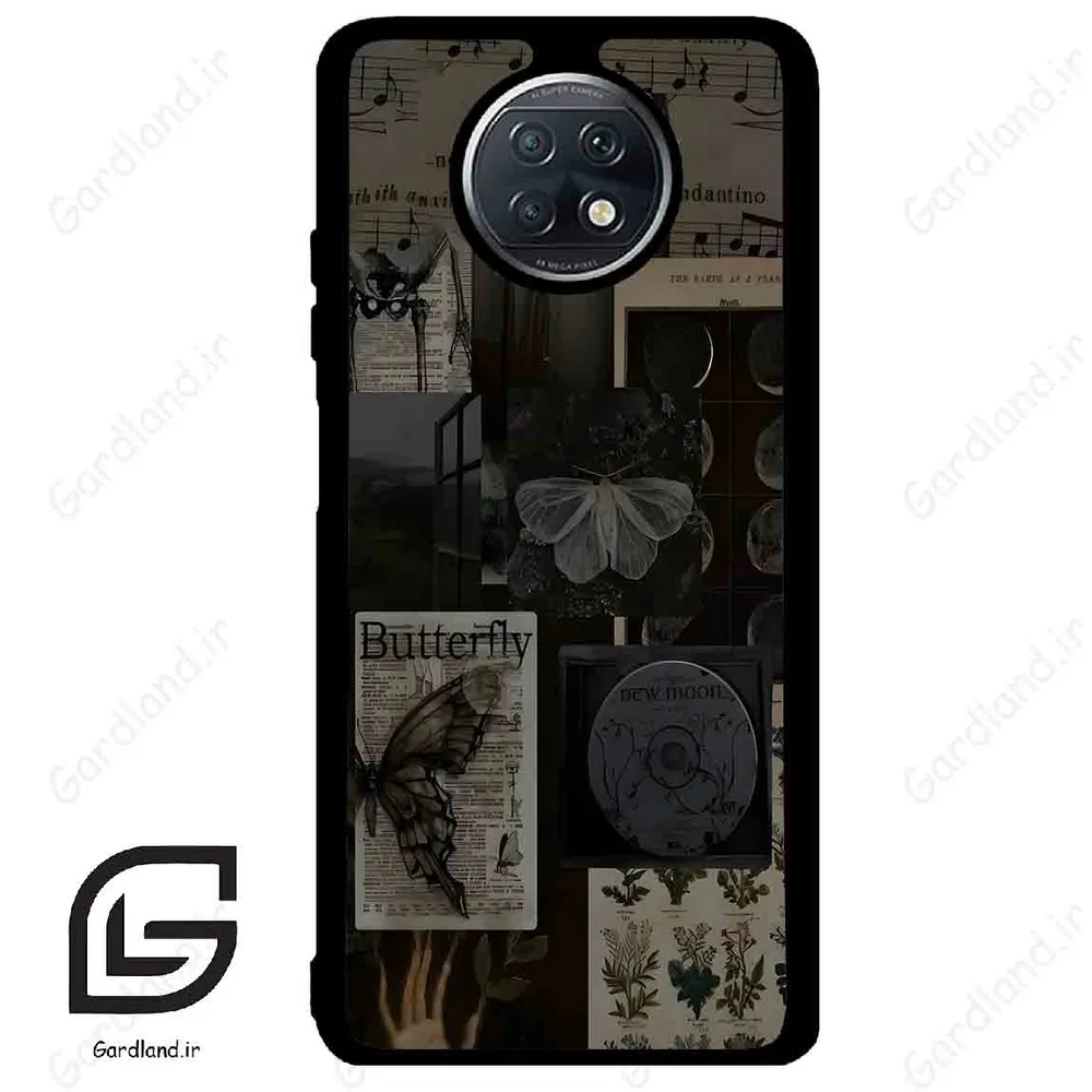 قاب گوشی شیائومی ردمی نوت 9 تی (Redmi Note 9T (Note 9 5g) ) طرح پروانه کد 2096