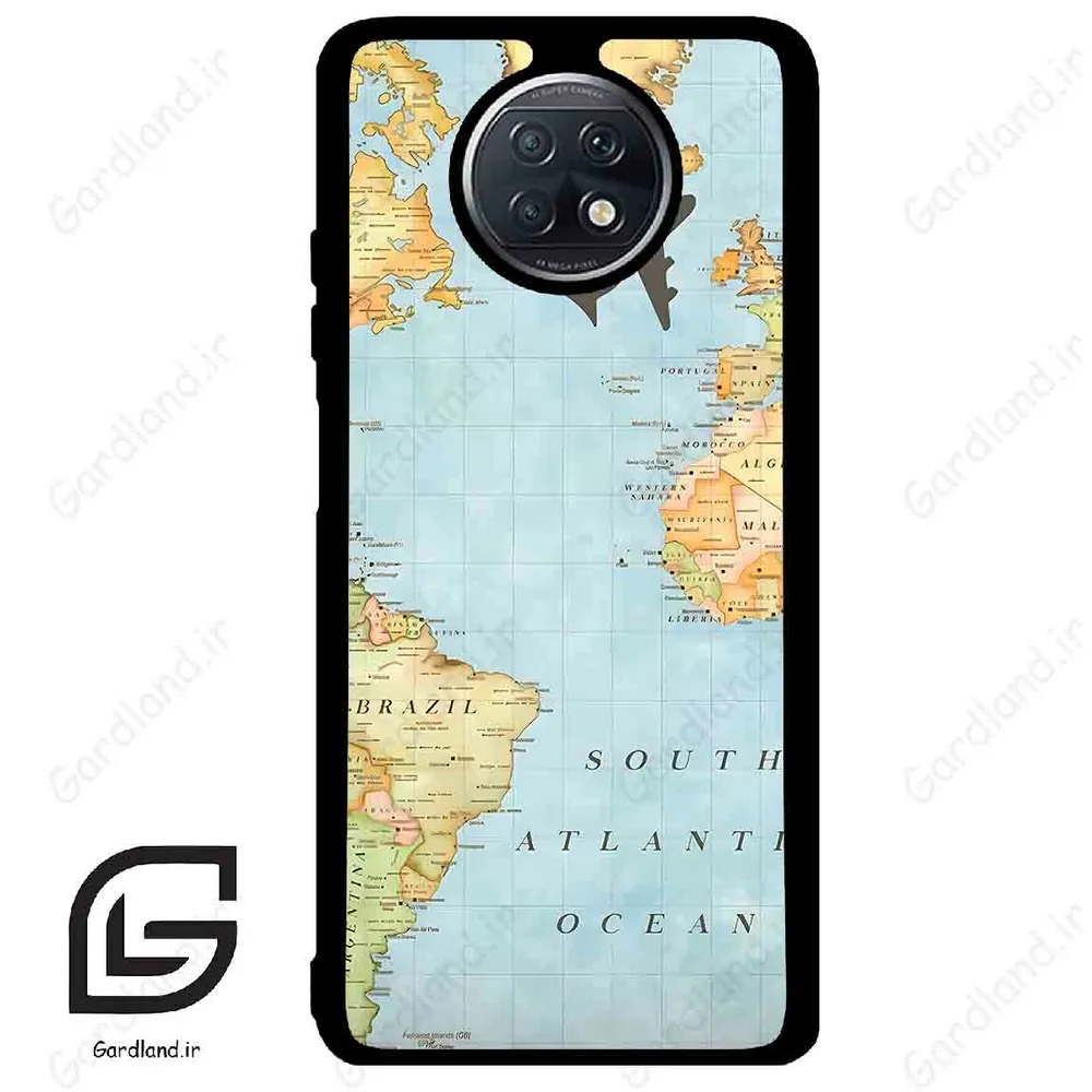 قاب گوشی شیائومی ردمی نوت 9 تی (Redmi Note 9T (Note 9 5g) ) طرح نقشه کد 2243