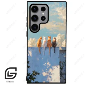قاب گوشی سامسونگ اس 23 اولترا (Galaxy S23 Ultra ) طرح گربه کد 2367