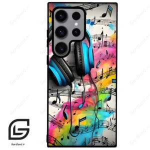 قاب گوشی سامسونگ اس 23 اولترا (Galaxy S23 Ultra ) طرح موسیقی کد 2482