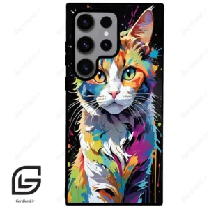 قاب گوشی سامسونگ اس 23 اولترا (Galaxy S23 Ultra ) طرح گربه کد 2483