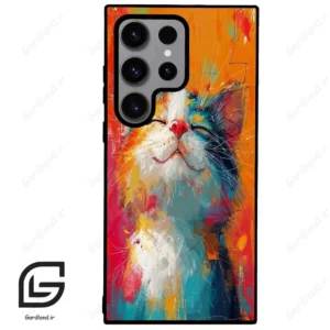 قاب گوشی سامسونگ اس 23 اولترا (Galaxy S23 Ultra ) طرح گربه کد 2489