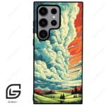 قاب گوشی سامسونگ اس 23 اولترا (Galaxy S23 Ultra ) طرح ابرنگی کد 2491