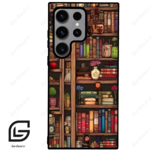 قاب گوشی سامسونگ اس 23 اولترا (Galaxy S23 Ultra ) طرح کتابخانه کد 2537