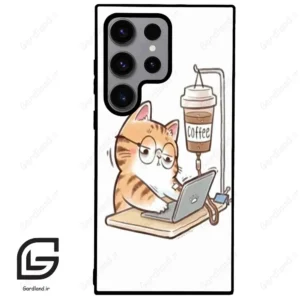 قاب گوشی سامسونگ اس 23 اولترا (Galaxy S23 Ultra ) طرح گربه کد 2617