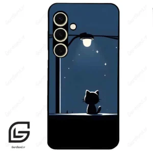قاب گوشی سامسونگ اس 24 نرمال (Galaxy S24 5G ) طرح گربه کد 2098