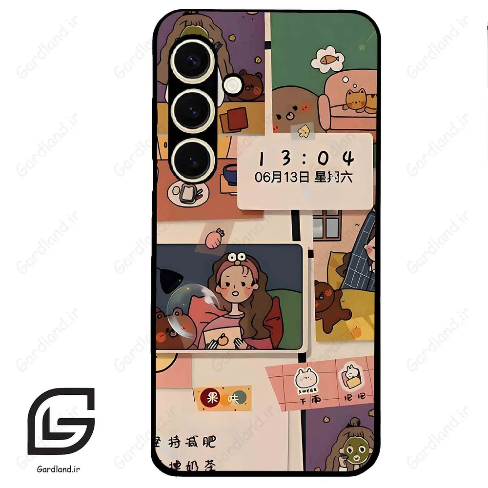 قاب گوشی سامسونگ اس 24 نرمال (Galaxy S24 5G ) طرح دخترانه کد 2254