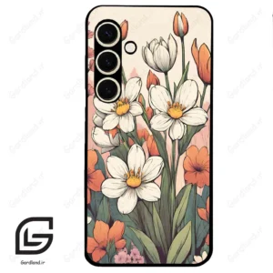قاب گوشی سامسونگ اس 24 نرمال (Galaxy S24 5G ) طرح گل کد 2475