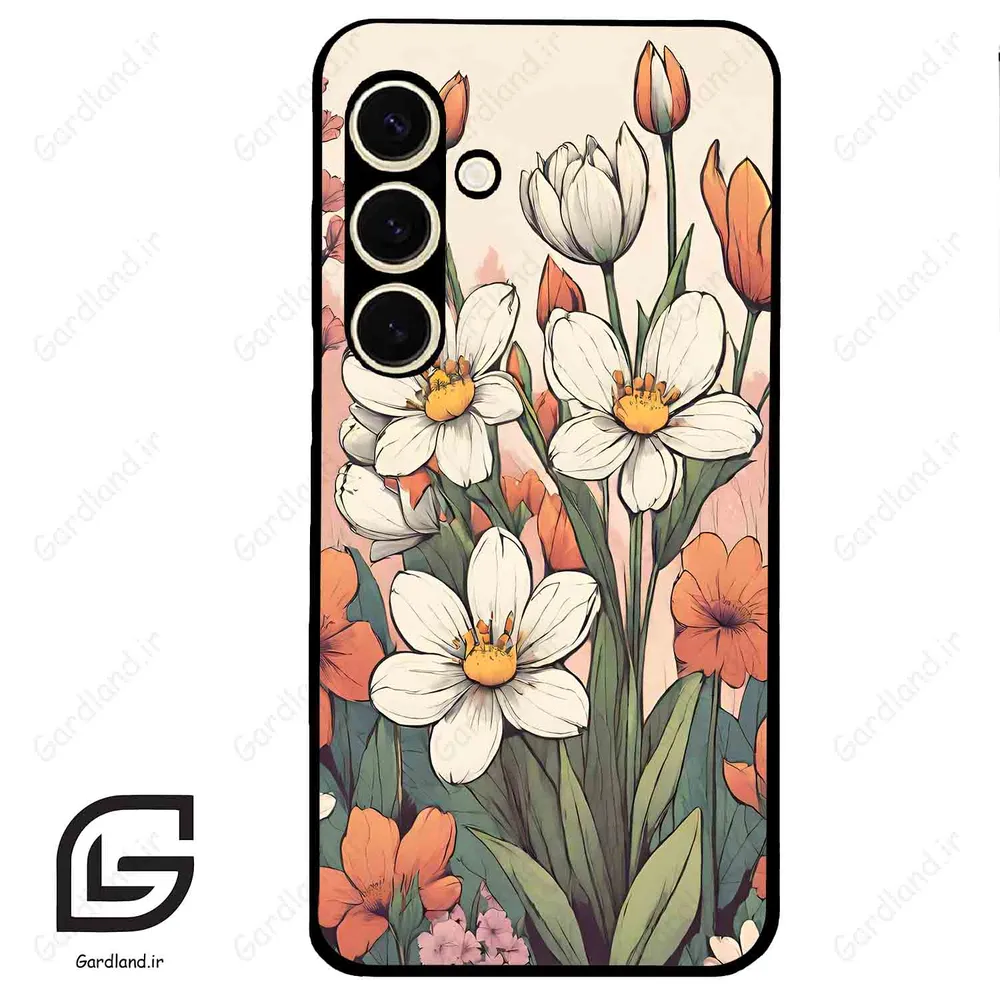 قاب گوشی سامسونگ اس 24 نرمال (Galaxy S24 5G ) طرح گل کد 2475