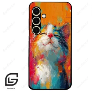 قاب گوشی سامسونگ اس 24 نرمال (Galaxy S24 5G ) طرح گربه کد 2489