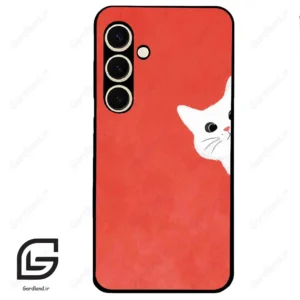 قاب گوشی سامسونگ اس 24 نرمال (Galaxy S24 5G ) طرح گربه کد 2609