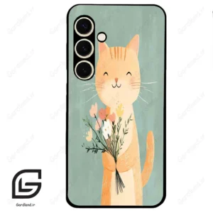 قاب گوشی سامسونگ اس 24 نرمال (Galaxy S24 5G ) طرح گربه کد 2619