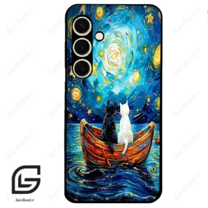 قاب گوشی سامسونگ اس 24 نرمال (Galaxy S24 5G ) طرح گربه کد 2727