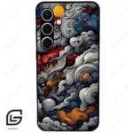 قاب گوشی سامسونگ اس 24 پلاس (Galaxy S24 Plus ) طرح ابرنگی کد 2448