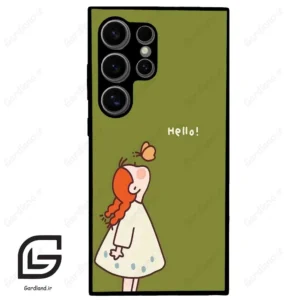 قاب گوشی سامسونگ اس 24 اولترا (Galaxy S24 Ultra ) طرح دخترانه کد 2044