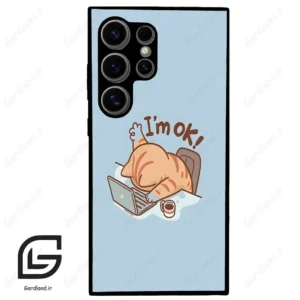 قاب گوشی سامسونگ اس 24 اولترا (Galaxy S24 Ultra ) طرح گربه کد 2297