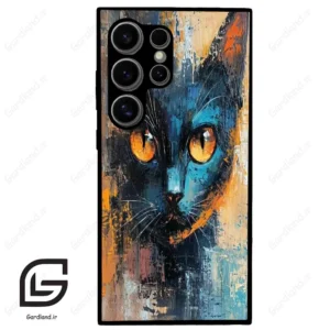 قاب گوشی سامسونگ اس 24 اولترا (Galaxy S24 Ultra ) طرح گربه کد 2397