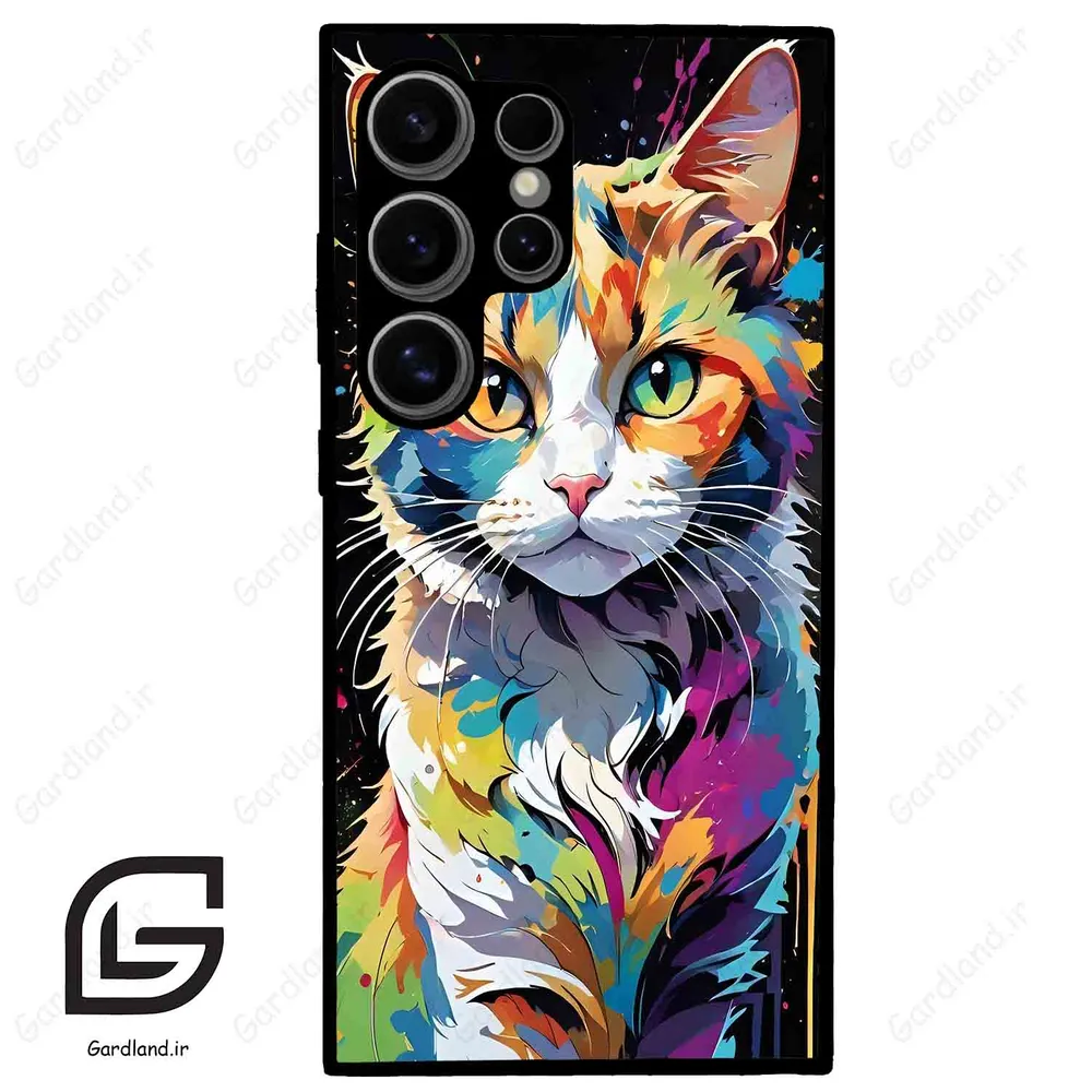 قاب گوشی سامسونگ اس 24 اولترا (Galaxy S24 Ultra ) طرح گربه کد 2483