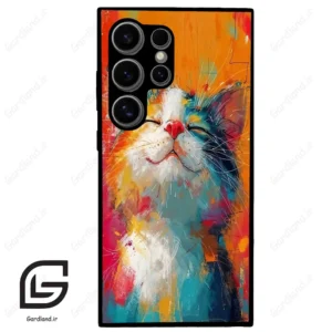 قاب گوشی سامسونگ اس 24 اولترا (Galaxy S24 Ultra ) طرح گربه کد 2489