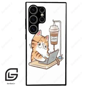 قاب گوشی سامسونگ اس 24 اولترا (Galaxy S24 Ultra ) طرح گربه کد 2617