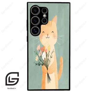 قاب گوشی سامسونگ اس 24 اولترا (Galaxy S24 Ultra ) طرح گربه کد 2619