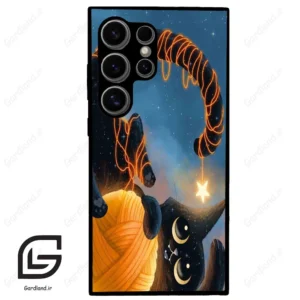 قاب گوشی سامسونگ اس 24 اولترا (Galaxy S24 Ultra ) طرح گربه کد 2654