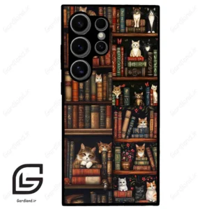 قاب گوشی سامسونگ اس 24 اولترا (Galaxy S24 Ultra ) طرح کتابخانه کد 2675