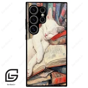 قاب گوشی سامسونگ اس 24 اولترا (Galaxy S24 Ultra ) طرح گربه کد 2758