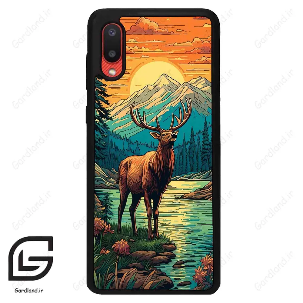 قاب گوشی سامسونگ ای 02 (Galaxy A02 ) طرح گوزن کد 2471