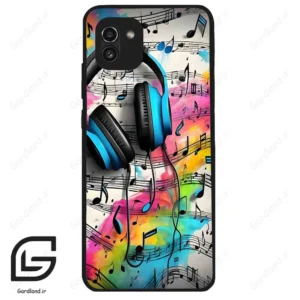 قاب گوشی سامسونگ ای 03 (Galaxy A03 ) طرح موسیقی کد 2482