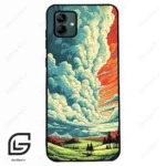 قاب گوشی سامسونگ ای 04 (Galaxy A04 ) طرح ابرنگی کد 2491