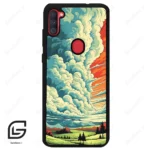 قاب گوشی سامسونگ ای 11 (Galaxy A11 ) طرح ابرنگی کد 2491