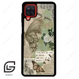 قاب گوشی سامسونگ ای 12 (Galaxy A12 ) طرح پروانه کد 2244