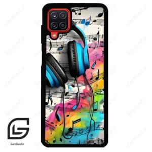 قاب گوشی سامسونگ ای 12 (Galaxy A12 ) طرح موسیقی کد 2482