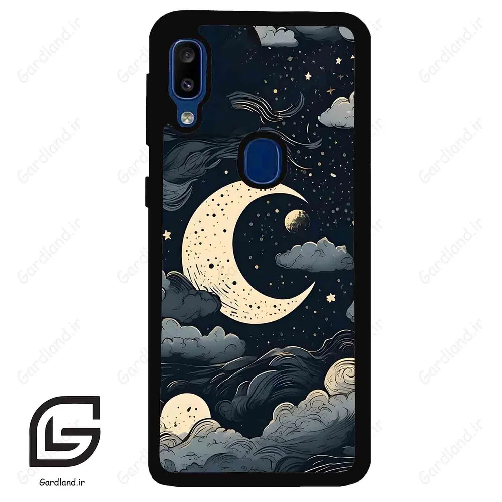 قاب گوشی سامسونگ ای 20 ای (Galaxy A20E ) طرح ماه کد 2173
